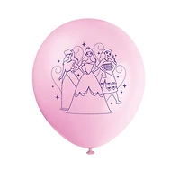 Disney Princess Latex Party Balloons, 12 in