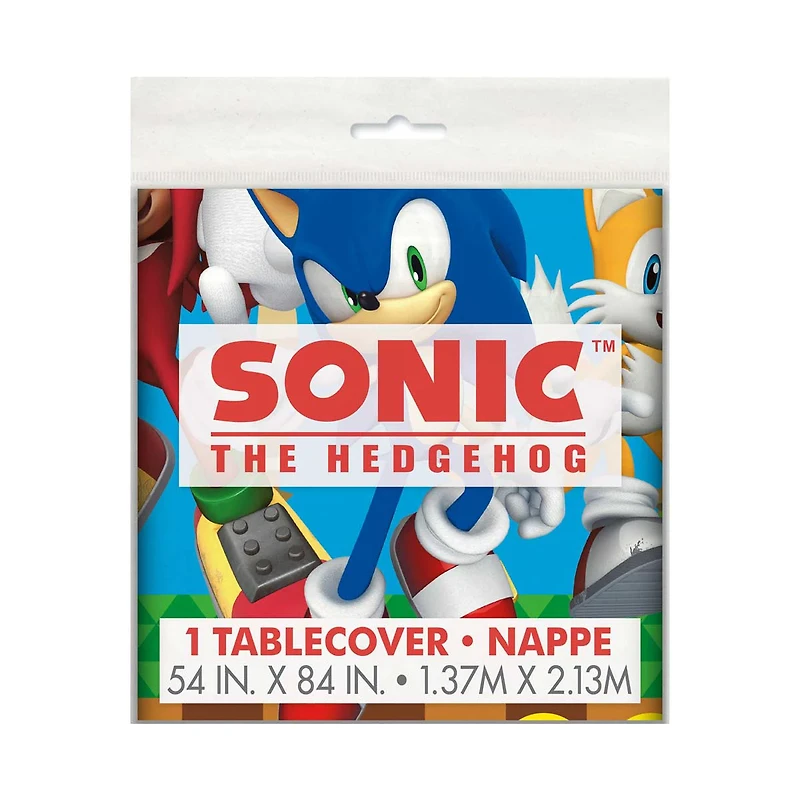 Sonic Party Table Cover, 54 in x 84 in
