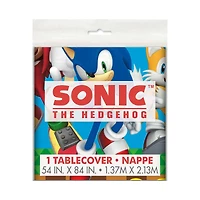 Sonic Party Table Cover, 54 in x 84 in