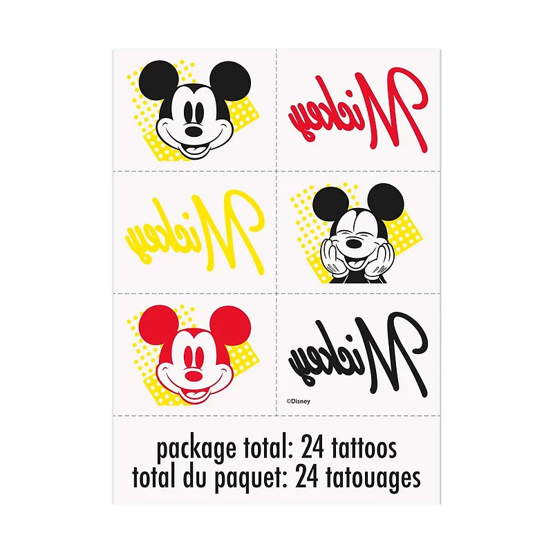 Disney Mickey Mouse Tattoos, 24 ct