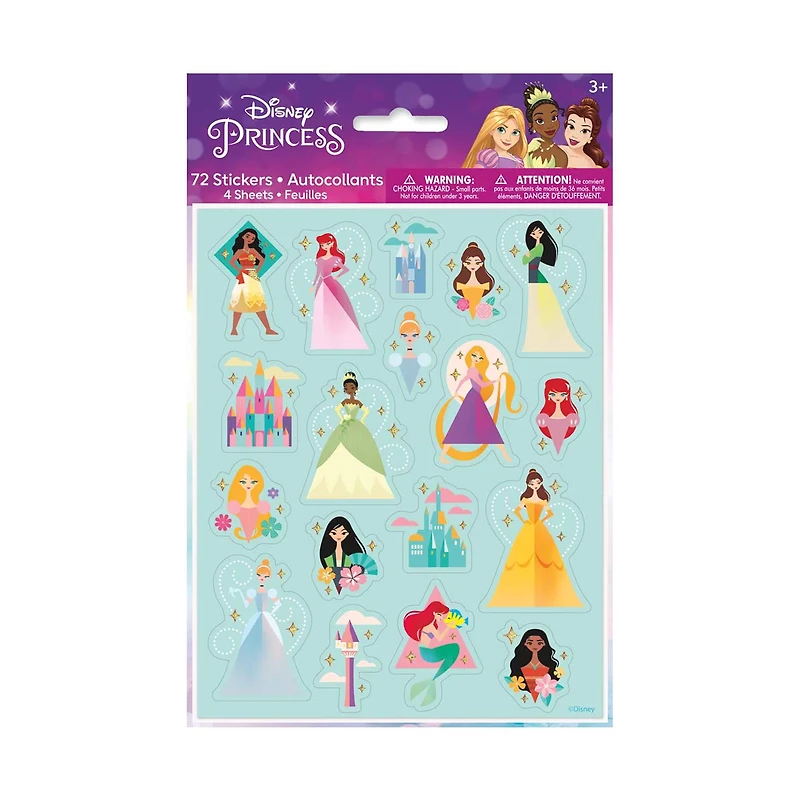 Disney Princess Party Favor Stickers, 25 ct