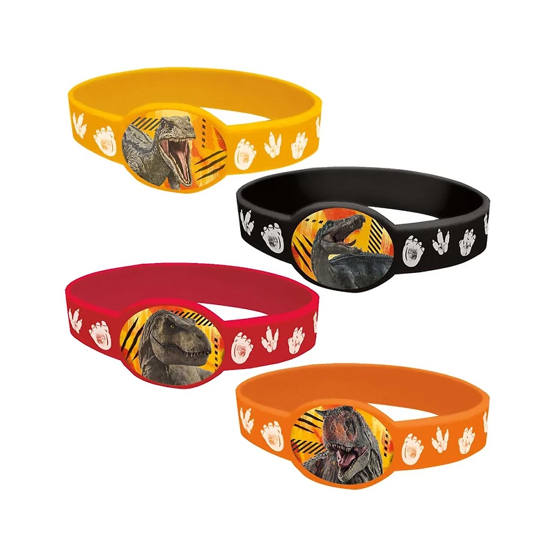 Jurassic World Party Favor Bracelets, 4 pk