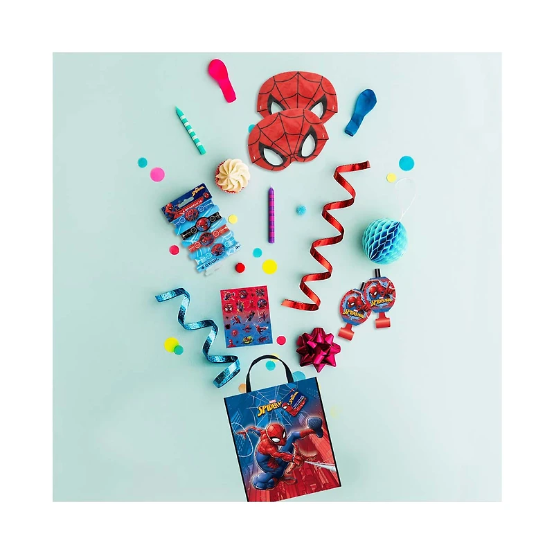 Spiderman Party Favor Stickers, 80 ct