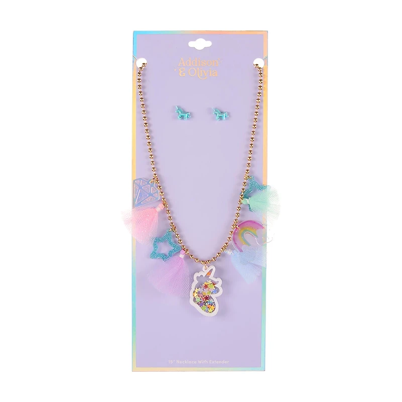 Addison & Olivia Unicorn Necklace