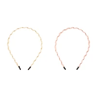 Addison & Olivia Wavy Fabric Headbands, 2 ct