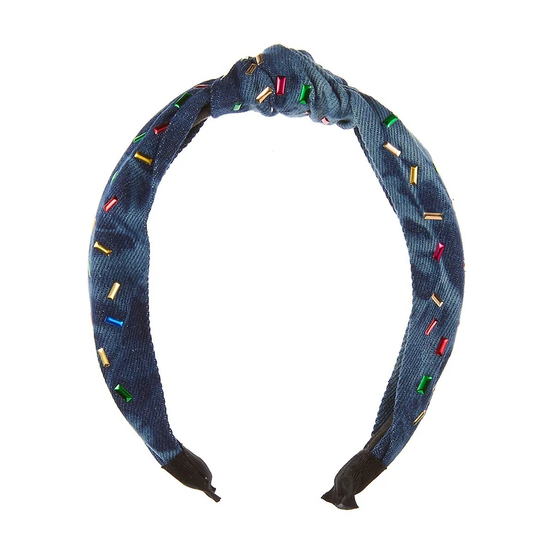 Addison & Olivia Denim Confetti Headband