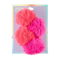 Addison & Olivia Pom Pom Hair Clips, 4 ct