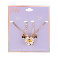 Addison & Olivia BFF Daisy Flower Necklace Set