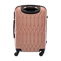 Rolling Luggage, 20 in, Rose Gold