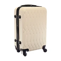 Rolling Luggage, 20 in, Cream