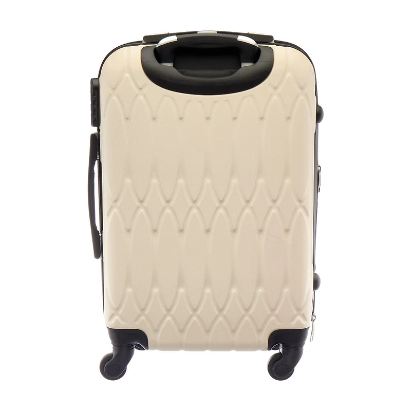 Rolling Luggage, 20 in, Cream