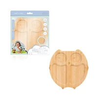 Owl & Coo Bamboo Plate, Panda