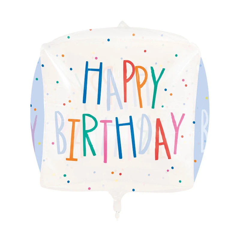 'Happy Birthday' Cube Balloon