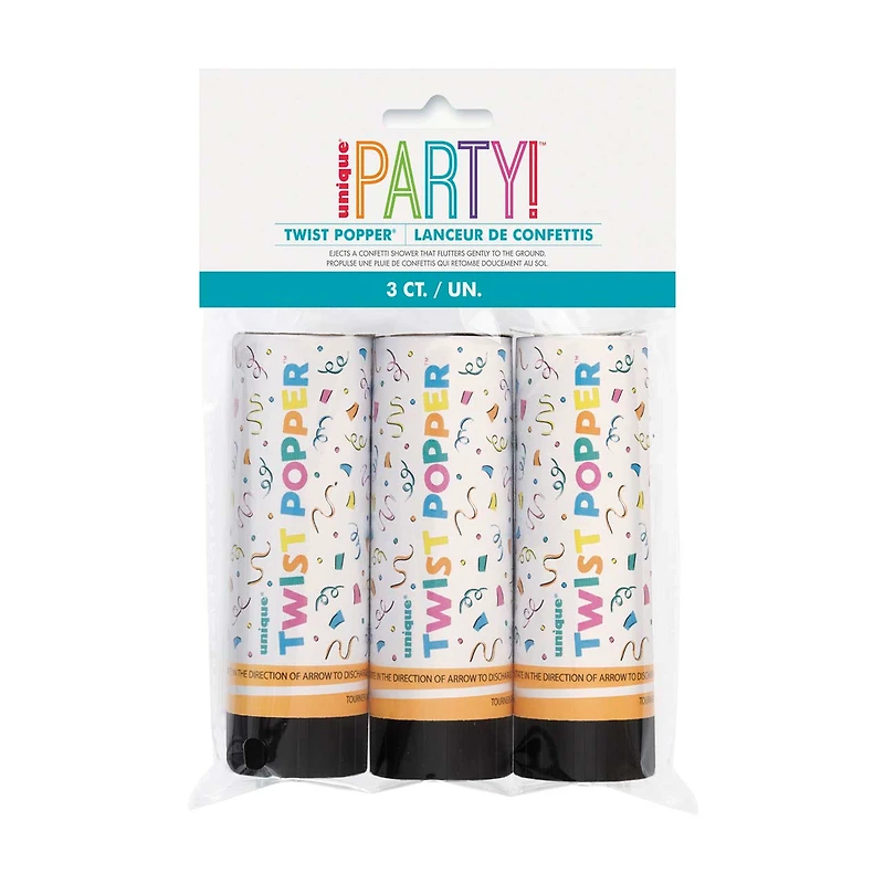 Unique Party! Twist Popper, 3 ct