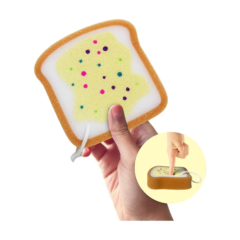 Spongeez Breakfast Themed Bath Sponge, Assorted