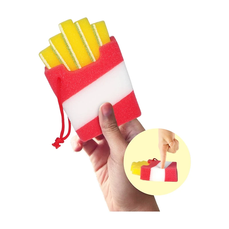 Spongeez Fast Food Themed Bath Sponge, Assorted