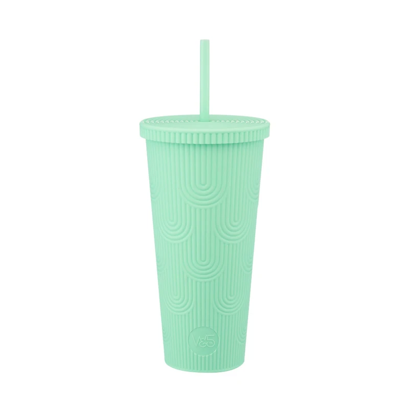 West & 5th Mermaid Scale Tumbler, 24 oz, Mint
