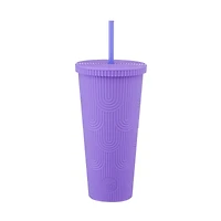 West & 5th Mermaid Scale Tumbler, 24 oz, Purple