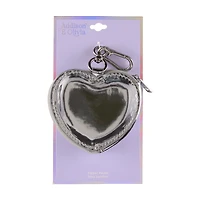 Addison & Olivia Silver Heart Bag Charm