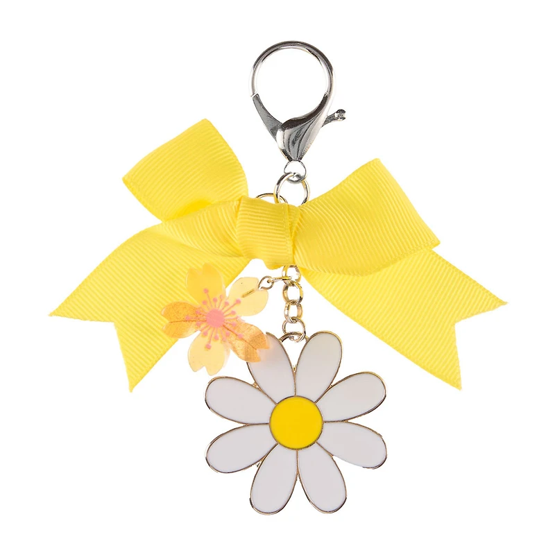 Addison & Olivia Daisy & Bow Bag Charm