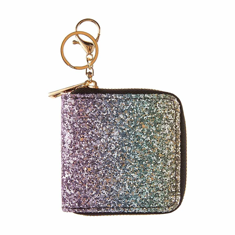 Addison & Olivia Rainbow Glitter Coin Purse