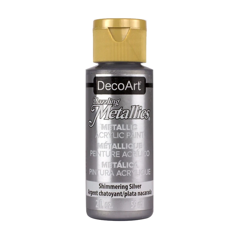 Dazzling Metallics Acrylic 2oz Shimmering Silver