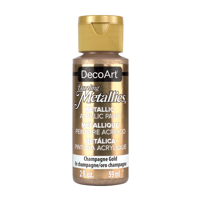 Dazzling Metallics Acrylic, Champagne Gold, 2 oz
