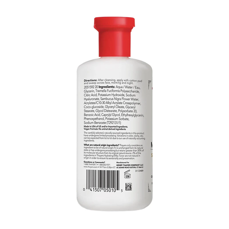 Thayers Milky Toner, 12 fl oz