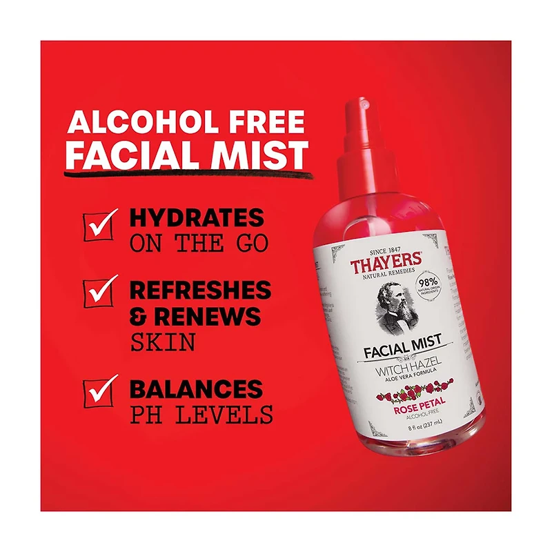 Thayers Rose Facial Mist, 8 fl oz