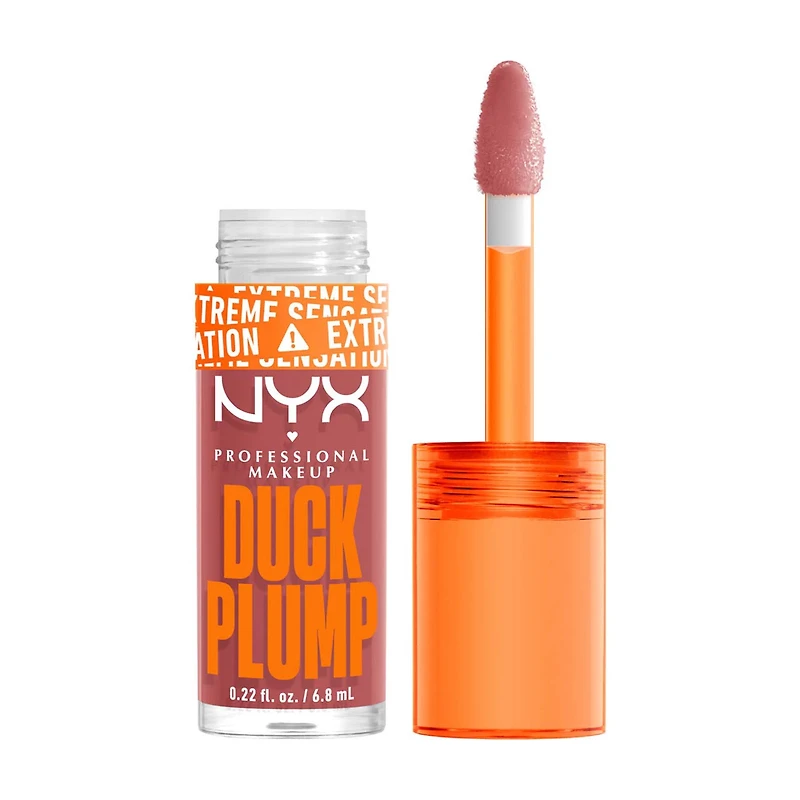 NYX Professional Makeup Duck Plump High Pigment Lip Plumping Gloss, Nude Swings