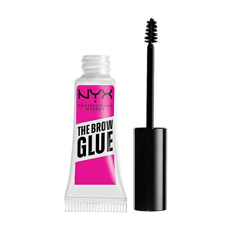 NYX Professional Makeup The Brow Glue Instant Brow Styler, Clear