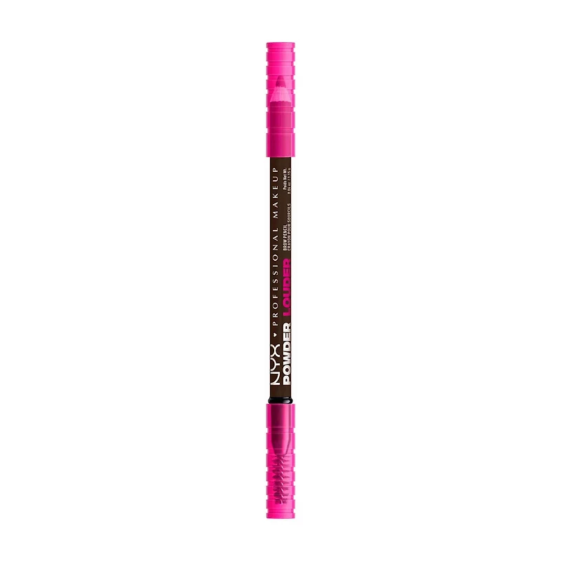 NYX Professional Makeup Powder Louder Brow Pencil, Deep Brown