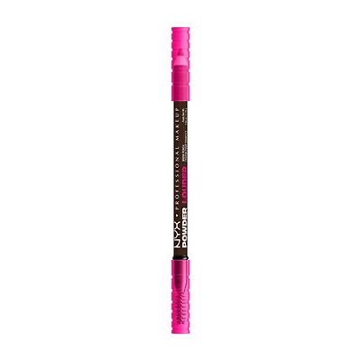 NYX Professional Makeup Powder Louder Brow Pencil, Deep Brown