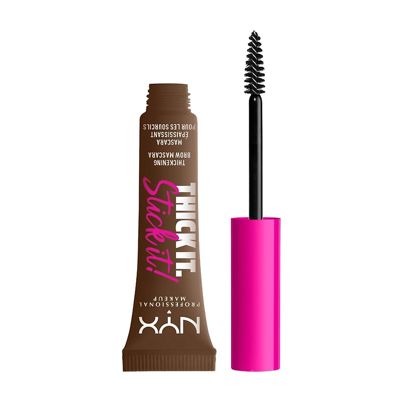 NYX Professional Makeup Thick It Stick It Brow Mascara, Brunette