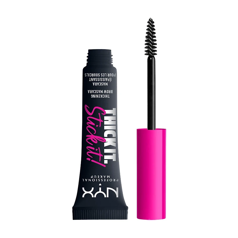 NYX Professional Makeup Thick It Stick It Brow Mascara, Black