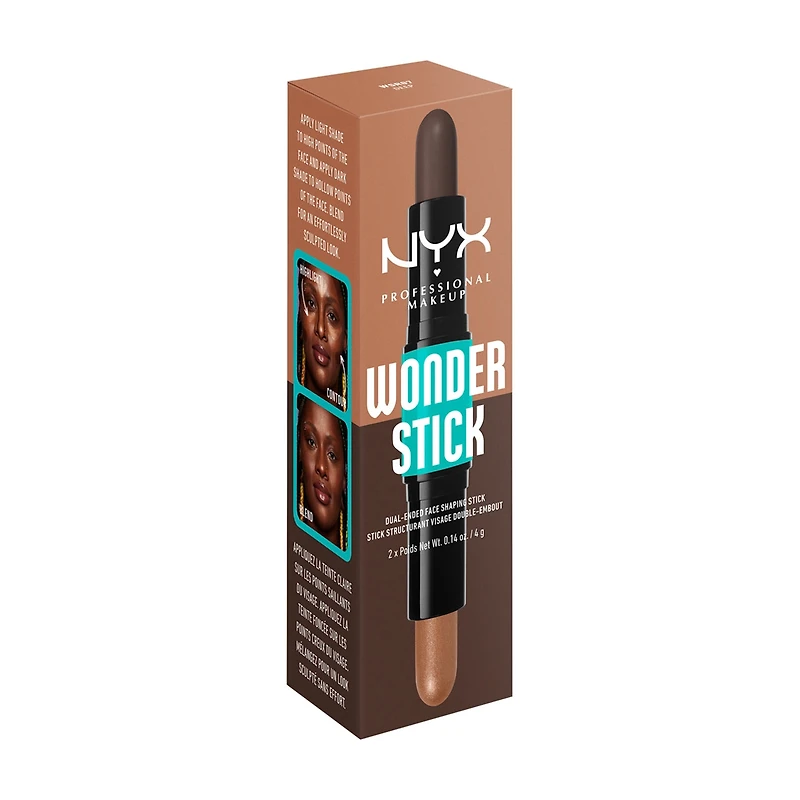 NYX Professional Makeup Wonder Stick Contour and Highlighter Stick, Deep