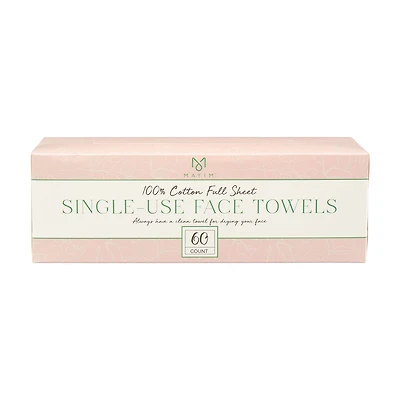 Mayim Single-Use Face Towels, 60 Count