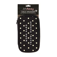 Jet Away Cable Organizer Pouch, Black