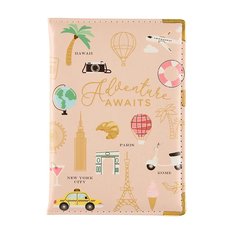Jet Away Passport Holder, Cream