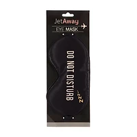 Jet Away Satin Eye Mask, Black