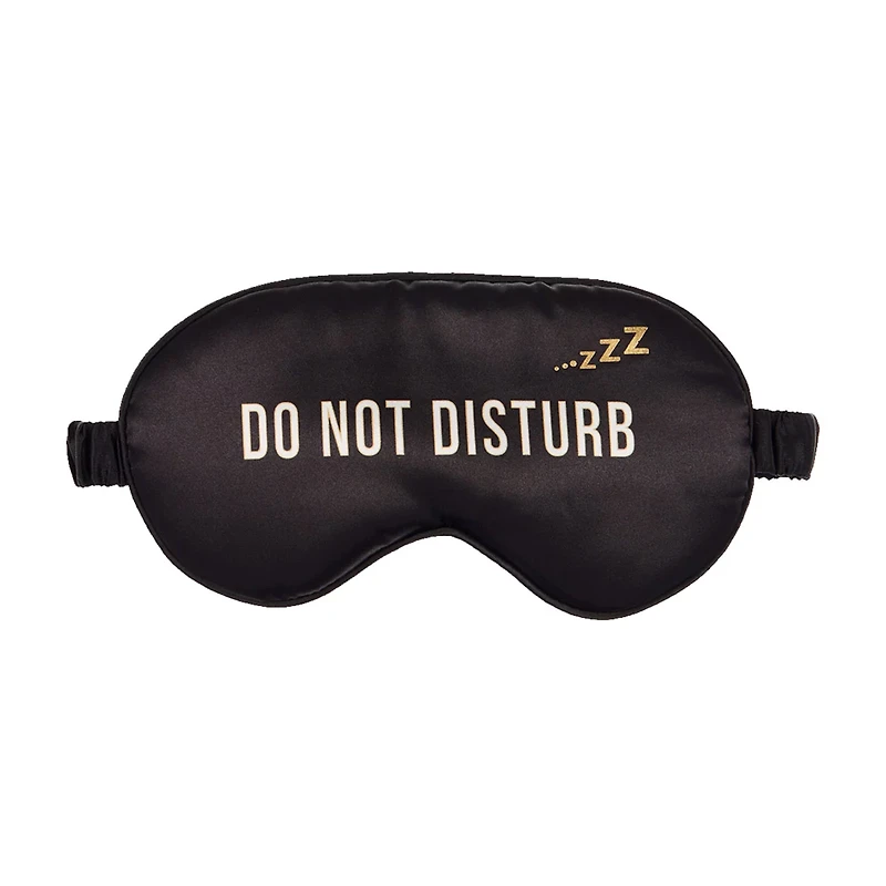 Jet Away Satin Eye Mask, Black