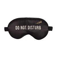 Jet Away Satin Eye Mask, Black