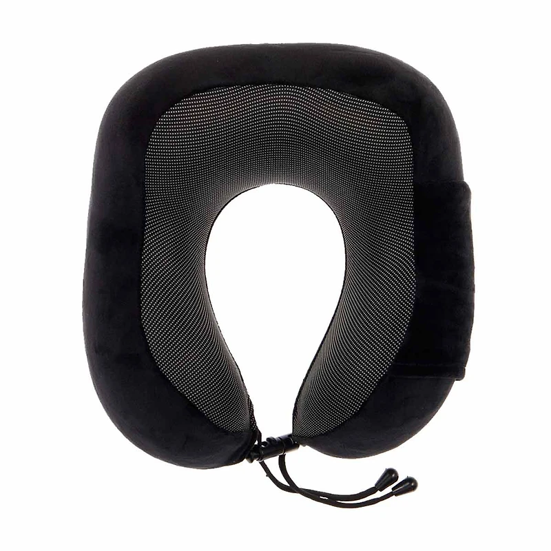 Jet Away Memory Foam Neck Pillow, Black