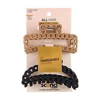 Scunci Chain Claw Clips, 2 Pack