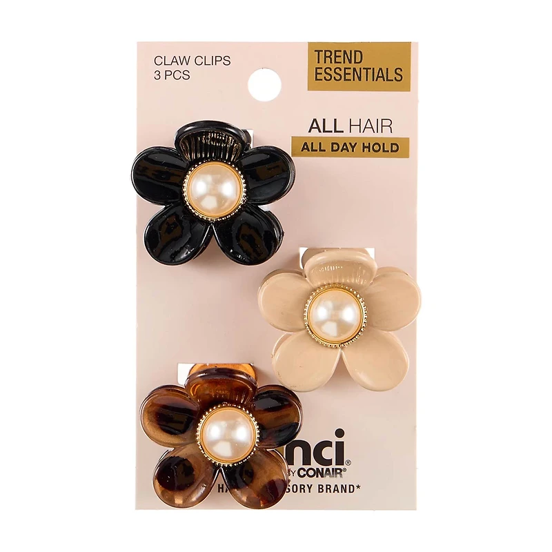 Scunci Daisy Claw Clips, 3 Pack
