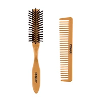 Conair Wood Brush & Comb Set