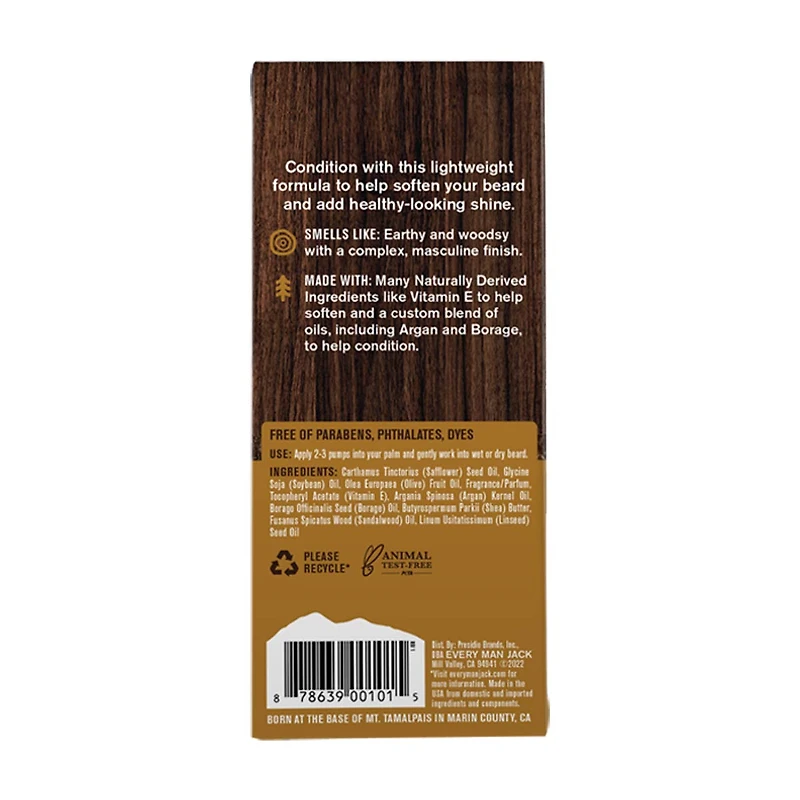 Every Man Jack Sandalwood Beard Oil, 1 fl oz