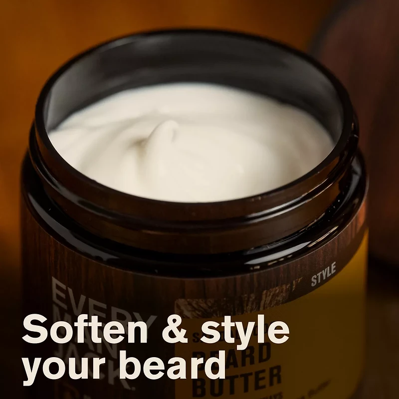 Every Man Jack Sandalwood Hydrating Beard + Scruff Softening Butter for Men, Naturally Derived, 4 oz