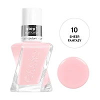 essie Gel Couture Long-Wear Nail Polish, Vegan, Sheer Fantasy