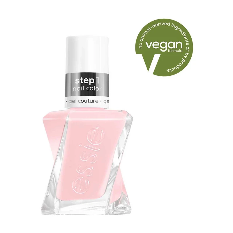 essie Gel Couture Long-Wear Nail Polish, Vegan, Sheer Fantasy